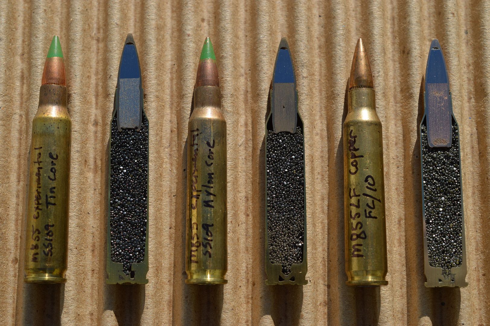 M855/ ss109 Copper Matrix Cutaway